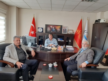 Şube başkanımız Harun Altın ve Başkan Yardımcısı Mehmet Oflas'tan İtfaiye Daire Başkanına Ziyaret