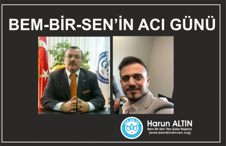 Şube Başkanımız Harun Altın'dan Başsağlığı Mesajı